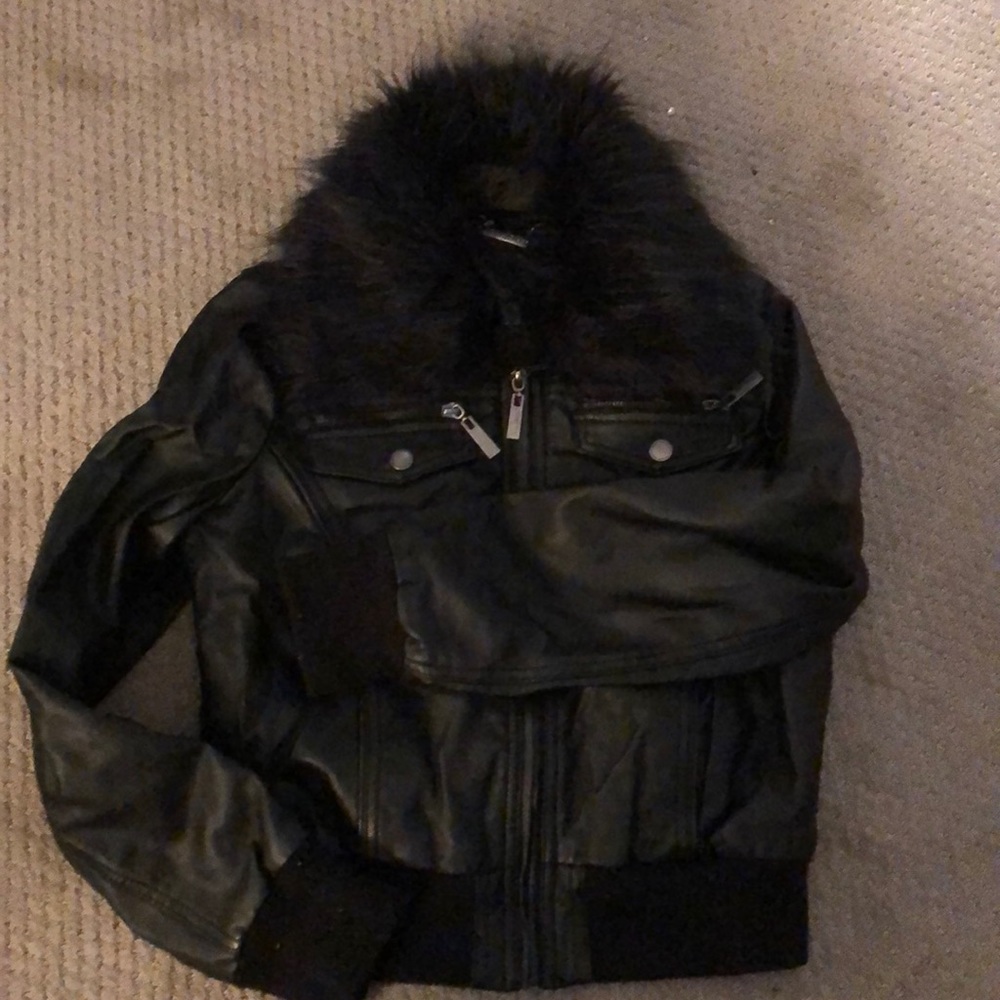 Vegan leather jacket